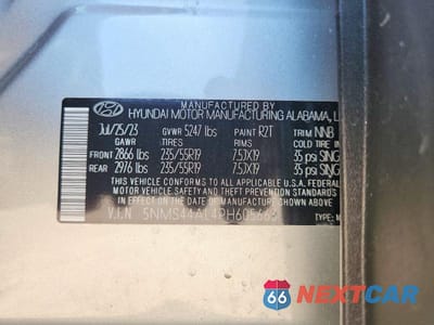 Zdjęcie 14 z 14 samochodu: 2023 HYUNDAI SANTA FE LIMITED VIN:5NMS44AL4PH605663 - miniatura