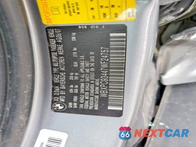 Zdjęcie 13 z 13 samochodu: 2007 BMW X3 3.0SI VIN:WBXPC93447WF24757 - miniatura