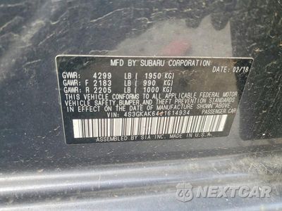 Zdjęcie 13 z 13 samochodu: 2018 SUBARU IMPREZA SPORT VIN:4S3GKAK64J1614934 - miniatura