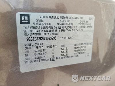 Zdjęcie 12 z 12 samochodu: 2007 CHEVROLET SILVERADO 1500 CLASS VIN:2GCEC13C971623995 - miniatura