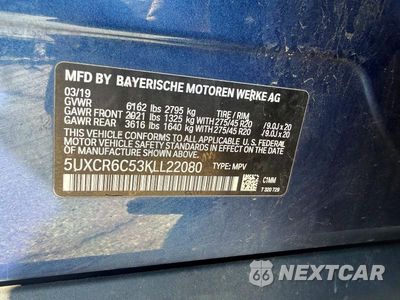 Zdjęcie 12 z 12 samochodu: 2019 BMW X5 XDRIVE40I VIN:5UXCR6C53KLL22080 - miniatura