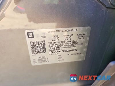 Zdjęcie 13 z 13 samochodu: 2019 GMC ACADIA DENALI VIN:1GKKNXLS5KZ194222 - miniatura