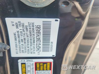 Zdjęcie 12 z 12 samochodu: 2007 HONDA CIVIC EX VIN:2HGFG12847H584585 - miniatura