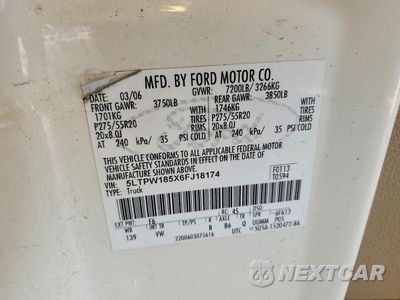 Zdjęcie 12 z 12 samochodu: 2006 LINCOLN MARK LT VIN:5LTPW185X6FJ18174 - miniatura