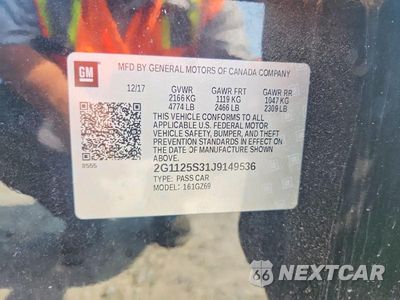 Zdjęcie 12 z 12 samochodu: 2018 CHEVROLET IMPALA PREMIER VIN:2G1125S31J9149536 - miniatura