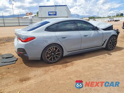Trzecie zdjęcie samochodu z tyłu: 2023 BMW 430XI GRAN COUPE VIN:WBA73AV08PFP23975 - miniatura
