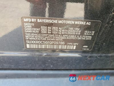 Zdjęcie 13 z 13 samochodu: 2015 BMW X5 XDRIVE35I VIN:5UXKR0C56F0P09786 - miniatura
