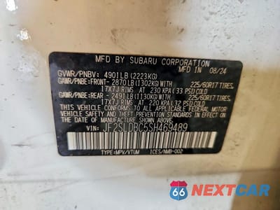 Zdjęcie 13 z 13 samochodu: 2025 SUBARU FORESTER PREMIUM VIN:JF2SLDBC5SH469489 - miniatura