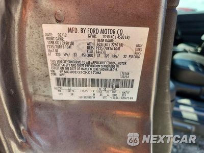 Zdjęcie 14 z 14 samochodu: 2012 FORD ESCAPE LIMITED VIN:1FMCU0EG3CKC17392 - miniatura