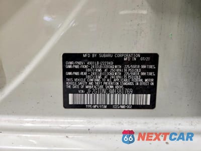 Zdjęcie 13 z 13 samochodu: 2021 SUBARU CROSSTREK LIMITED VIN:JF2GTDNC3MH381769 - miniatura