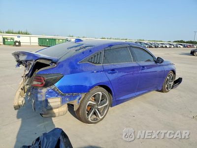 Trzecie zdjęcie samochodu z tyłu: 2018 HONDA ACCORD SPORT VIN:1HGCV1F39JA266863 - miniatura