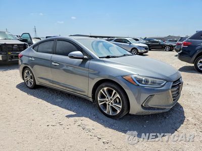 Czwarte zdjęcie samochodu z boku: 2017 HYUNDAI ELANTRA LIMITED VIN:KMHD84LF8HU285533 - miniatura