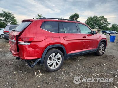 Trzecie zdjęcie samochodu z tyłu: 2022 VOLKSWAGEN ATLAS SE VIN:1V2HR2CA7NC542788 - miniatura