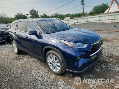 Czwarte zdjęcie samochodu z boku: 2022 TOYOTA HIGHLANDER LIMITED VIN:5TDDZRBH4NS206425 - miniatura