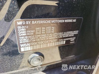 Zdjęcie 12 z 12 samochodu: 2012 BMW 550 I VIN:WBAFR9C59CDX79291 - miniatura