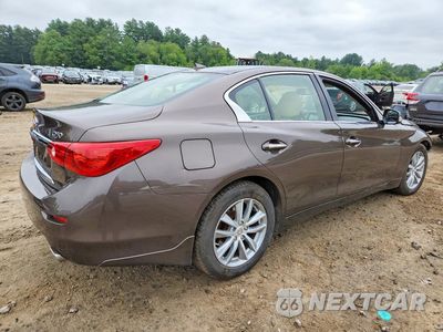 Trzecie zdjęcie samochodu z tyłu: 2015 INFINITI Q50 PREMIUM VIN:JN1BV7ARXFM418439 - miniatura