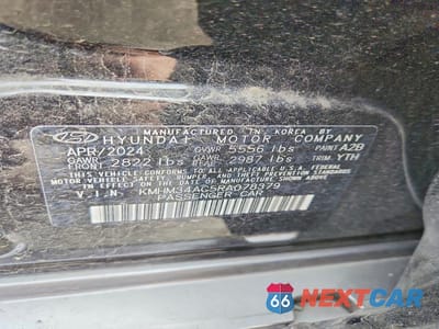 Zdjęcie 12 z 12 samochodu: 2024 HYUNDAI IONIQ 6 SEL VIN:KMHM34AC5RA078379 - miniatura