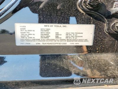 Zdjęcie 13 z 13 samochodu: 2023 TESLA MODEL Y VIN:7SAYGAEE2PF921269 - miniatura