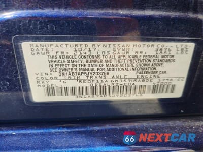 Zdjęcie 12 z 12 samochodu: 2018 NISSAN SENTRA SR VIN:3N1AB7AP5JY203768 - miniatura