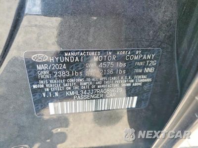 Zdjęcie 12 z 12 samochodu: 2024 HYUNDAI SONATA HYBRID SEL VIN:KMHL34JJ7RA089619 - miniatura