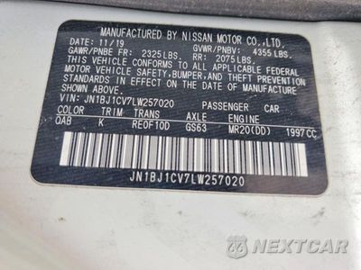 Zdjęcie 13 z 13 samochodu: 2020 NISSAN ROGUE SPORT S VIN:JN1BJ1CV7LW257020 - miniatura