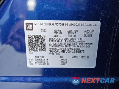 Zdjęcie 13 z 13 samochodu: 2022 GMC TERRAIN SLE VIN:3GKALMEV0NL269573 - miniatura