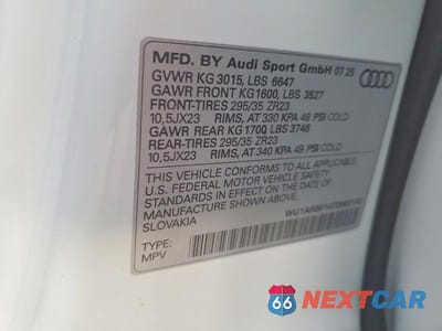 Zdjęcie 14 z 14 samochodu: 2026 AUDI RS Q8 VIN:WU1ARBF14TD002162 - miniatura