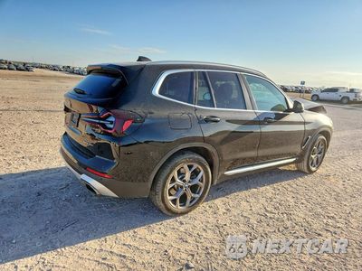 Trzecie zdjęcie samochodu z tyłu: 2023 BMW X3 SDRIVE30I VIN:5UX43DP02P9R81703 - miniatura