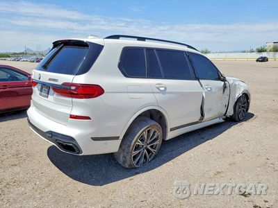 Trzecie zdjęcie samochodu z tyłu: 2022 BMW X7 M50I VIN:5UXCX6C07N9K19627 - miniatura