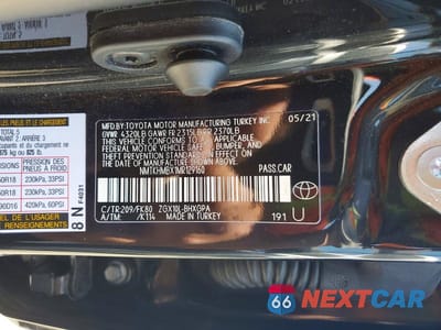 Zdjęcie 12 z 12 samochodu: 2021 TOYOTA C-HR XLE VIN:NMTKHMBX1MR129160 - miniatura
