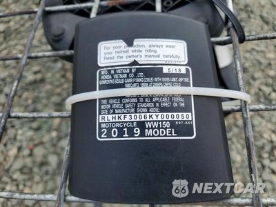 Zdjęcie 9 z 9 samochodu: 2019 HONDA WW150 VIN:RLHKF3006KY000050 - miniatura