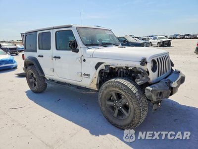 Czwarte zdjęcie samochodu z boku: 2021 JEEP WRANGLER UNLIMITED SPORT VIN:1C4HJXDN2MW576383 - miniatura