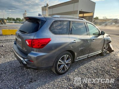Trzecie zdjęcie samochodu z tyłu: 2020 NISSAN PATHFINDER PLATINUM VIN:5N1DR2DM9LC594859 - miniatura