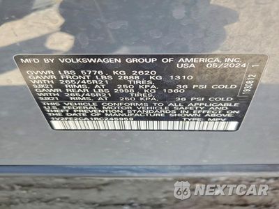 Zdjęcie 12 z 12 samochodu: 2024 VOLKSWAGEN ATLAS CROSS SPORT SEL PREMIUM R-LINE VIN:1V2FE2CA1RC245959 - miniatura