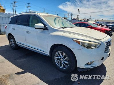 Czwarte zdjęcie samochodu z boku: 2013 INFINITI JX35 BASE VIN:5N1AL0MM7DC336768 - miniatura