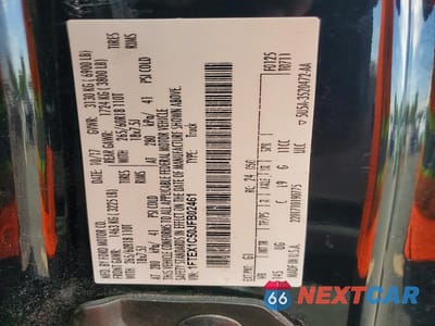 Zdjęcie 12 z 12 samochodu: 2018 FORD F150 SUPER CAB VIN:1FTEX1C50JFB02461 - miniatura