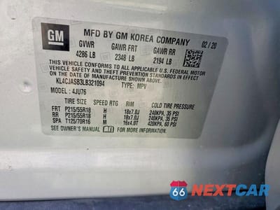 Zdjęcie 12 z 12 samochodu: 2020 BUICK ENCORE PREFERRED VIN:KL4CJASB3LB321094 - miniatura