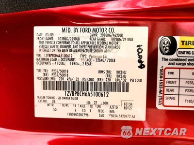 Zdjęcie 12 z 12 samochodu: 2010 FORD MUSTANG GT VIN:1ZVBP8CH6A5100612 - miniatura
