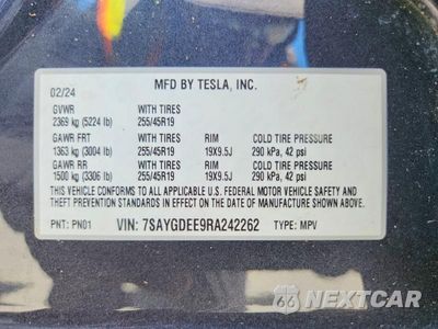 Zdjęcie 12 z 12 samochodu: 2024 TESLA MODEL Y VIN:7SAYGDEE9RA242262 - miniatura
