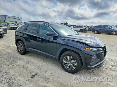 Czwarte zdjęcie samochodu z boku: 2023 HYUNDAI TUCSON BLUE VIN:KM8JBCA19PU110017 - miniatura