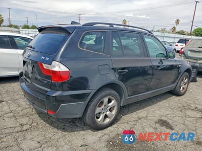 Trzecie zdjęcie samochodu z tyłu: 2007 BMW X3 3.0SI VIN:WBXPC93477WF11064 - miniatura