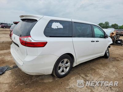 Trzecie zdjęcie samochodu z tyłu: 2017 TOYOTA SIENNA L 7-PASSENGER VIN:5TDZZ3DC1HS803895 - miniatura