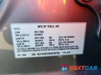 Zdjęcie 13 z 13 samochodu: 2024 TESLA MODEL Y VIN:7SAYGDEE0RA299790 - miniatura