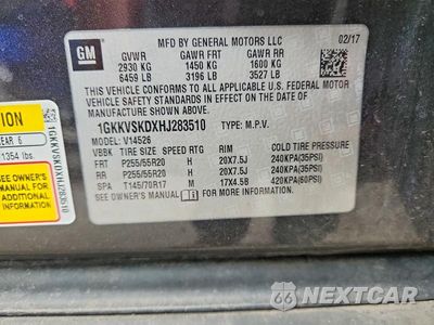 Zdjęcie 13 z 13 samochodu: 2017 GMC ACADIA LIMITED SLT-2 VIN:1GKKVSKDXHJ283510 - miniatura