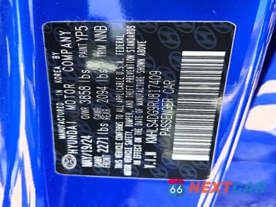 Zdjęcie 13 z 13 samochodu: 2024 HYUNDAI ELANTRA SEL VIN:KMHLS4DG9RU817409 - miniatura