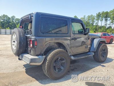 Trzecie zdjęcie samochodu z tyłu: 2018 JEEP WRANGLER SPORT VIN:1C4GJXAN9JW180057 - miniatura