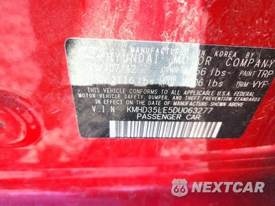 Zdjęcie 12 z 12 samochodu: 2013 HYUNDAI ELANTRA GT BASE VIN:KMHD35LE5DU063277 - miniatura