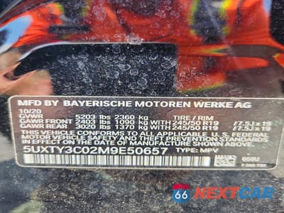 Zdjęcie 14 z 14 samochodu: 2021 BMW X3 SDRIVE30I VIN:5UXTY3C02M9E50657 - miniatura