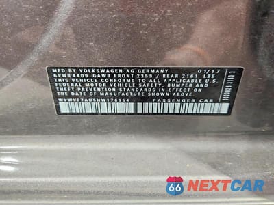 Zdjęcie 13 z 13 samochodu: 2017 VOLKSWAGEN GOLF R VIN:WVWVF7AU5HW176954 - miniatura