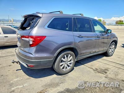Trzecie zdjęcie samochodu z tyłu: 2020 HONDA PILOT EXL VIN:5FNYF5H59LB022843 - miniatura